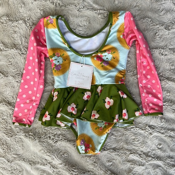 Sweet Honey Long Sleeve Leotard / Ballet outfit 12m - Picture 4 of 4